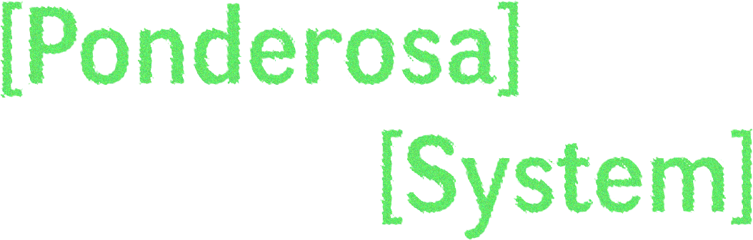 Abstract Rendition of the Ponderosa System logo.